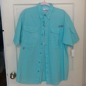 Teal Columbia PFG shirt- NWT